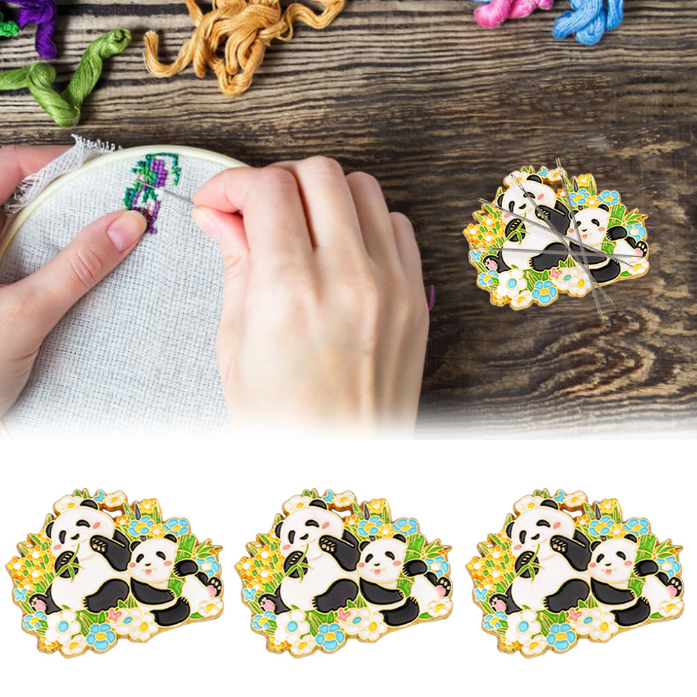 Magnetic Needle Minder Panda Refrigerator Magnet for Cross Stitch Needlework