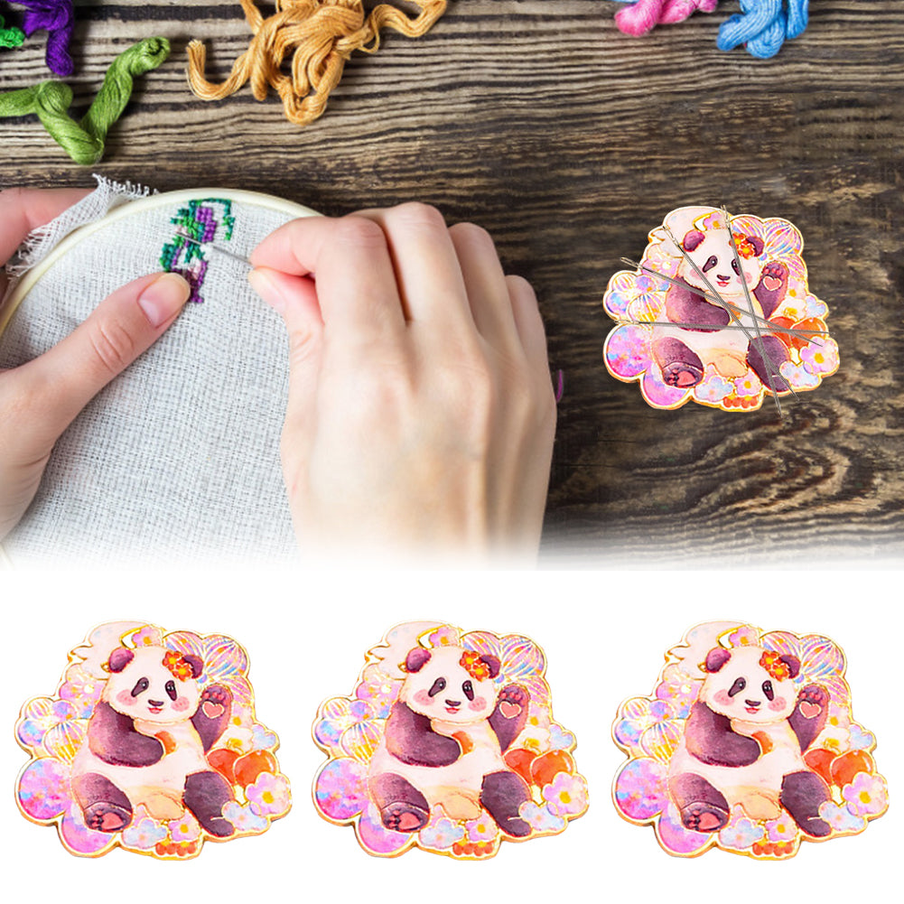 Magnetic Needle Minder Panda Hua Hua Refrigerator Magnet for Cross Stitch Sewing