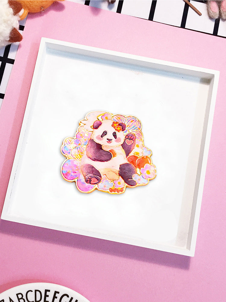 Magnetic Needle Minder Panda Hua Hua Refrigerator Magnet for Cross Stitch Sewing