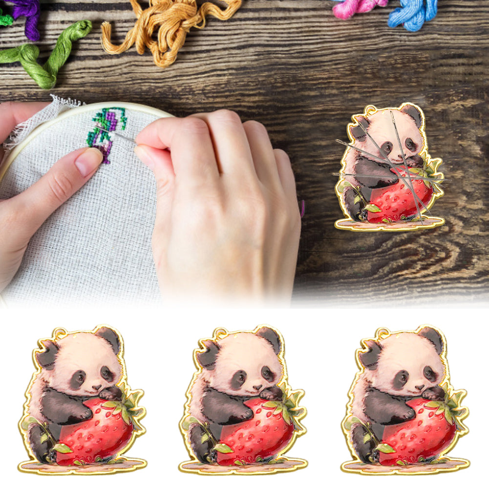 Magnetic Needle Minder Panda A Bao Refrigerator Magnet for Cross Stitch Sewing