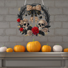 Load image into Gallery viewer, Acrylic Special Shape Skull Rose DIY Diamond Painting Garland Pendant Kit

