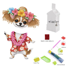 Load image into Gallery viewer, 2D Flat Vacation Dog DIY Diamond Painting Kit Acrylic Shaking Head Ornament
