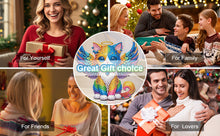 Load image into Gallery viewer, 2D Flat Angel Wings Cat DIY Diamond Painting Kit Acrylic Shaking Head Ornament
