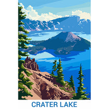 Load image into Gallery viewer, Crater Lake 30*45CM(Canvas) Full Round Drill Diamond Painting
