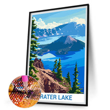 Load image into Gallery viewer, Crater Lake 30*45CM(Canvas) Full Round Drill Diamond Painting
