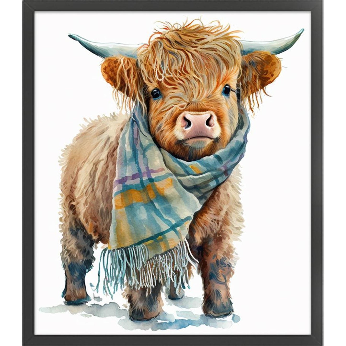 Cute Yak - Full 11CT Counted Cross Stitch 40x45CM - Huacan