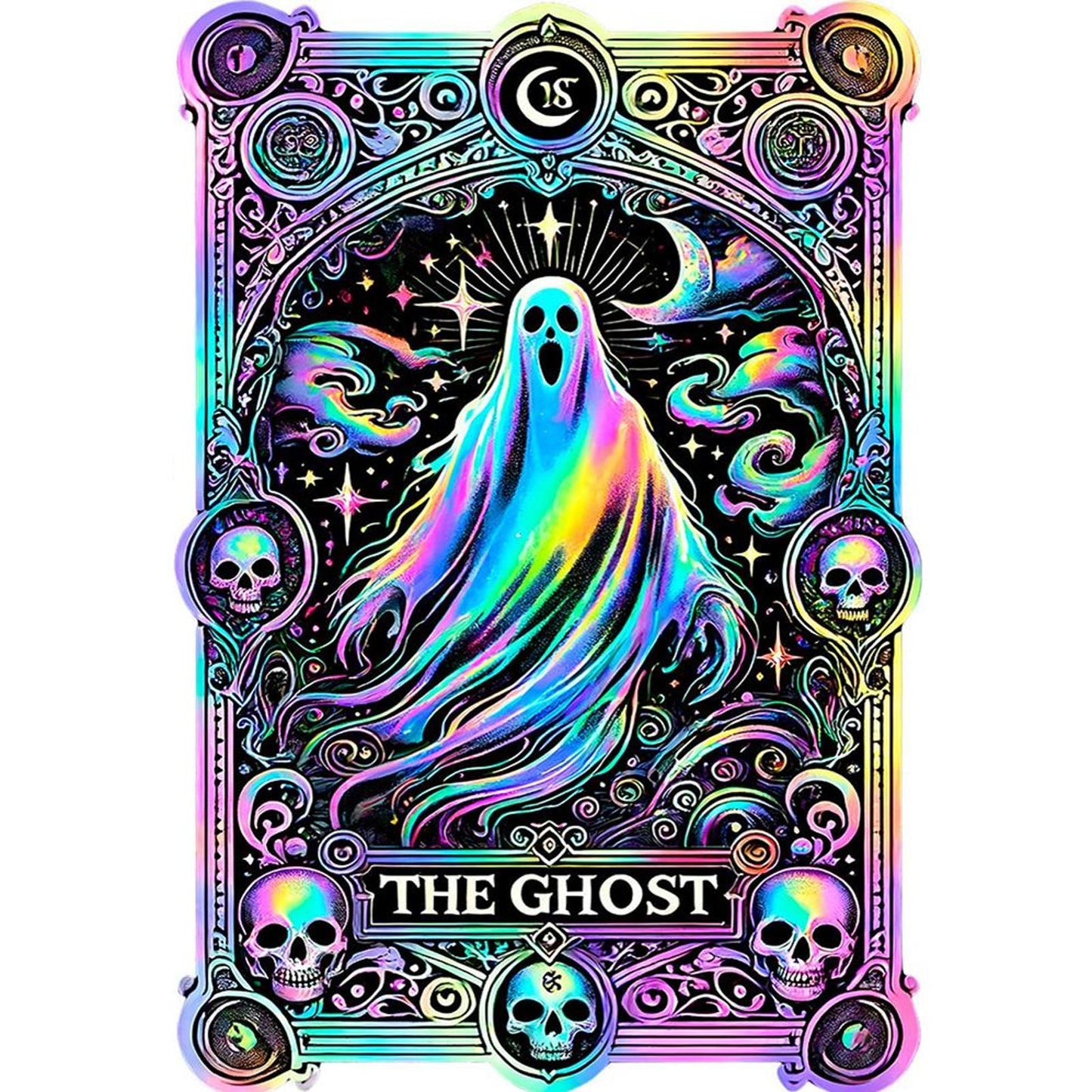 Ghost - Full 11CT Stamped Cross Stitch 45x65CM - Yishu
