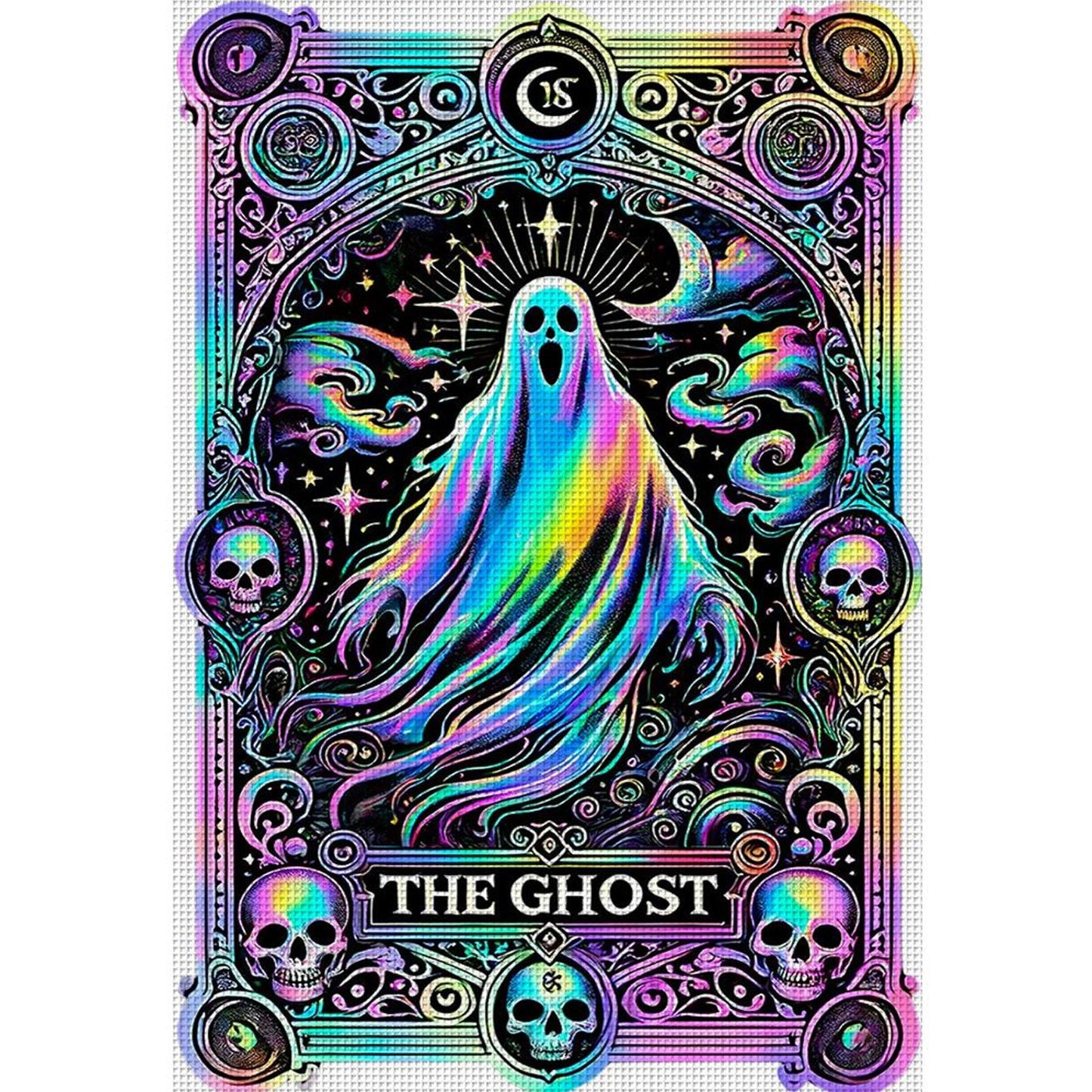 Ghost - Full 11CT Stamped Cross Stitch 45x65CM - Yishu