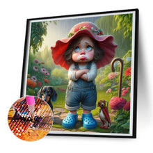 Load image into Gallery viewer, Dachshund Girl 30*30CM(Canvas) Full Round Drill Diamond Painting
