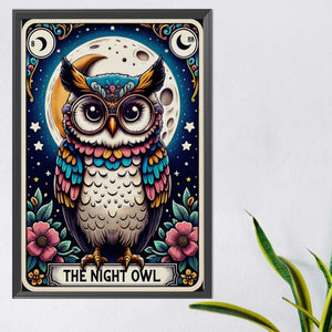 Night Owl 40*60CM(Picture) Full Round Drill Diamond Painting