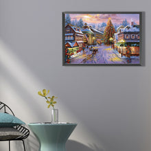 Load image into Gallery viewer, Christmas Town 60*40CM(Picture) Full Round Drill Diamond Painting
