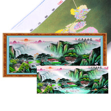 Load image into Gallery viewer, Mona Lisa Brand - Large-Scale Painting Of Dwelling In The Fuchun Mountains - 250*112CM 11CT 3 Stamped Cross Stitch
