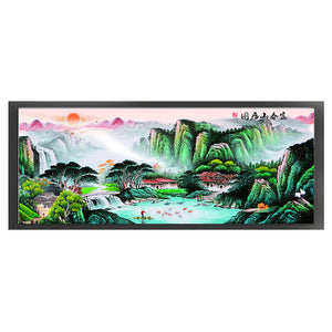 Mona Lisa Brand - Large-Scale Painting Of Dwelling In The Fuchun Mountains - 250*112CM 11CT 3 Stamped Cross Stitch