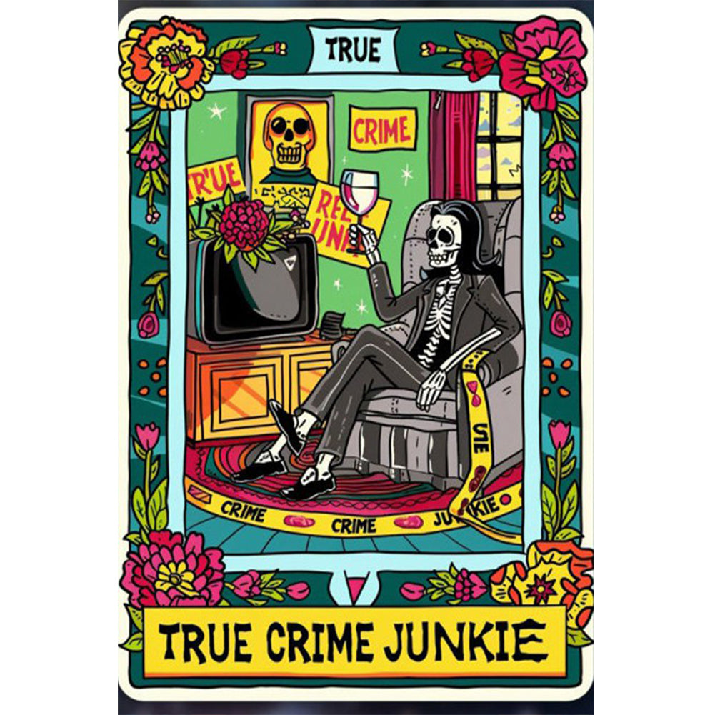 True Crime Fantasy For Halloween 40*60CM(Canvas) Full Round Drill Diamond Painting