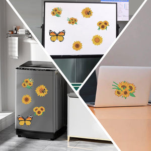 8pcs DIY Sunflower Diamond Art Fridge Magnet Kit Diamond Painting Magnets