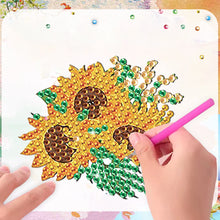 Load image into Gallery viewer, 8pcs DIY Sunflower Diamond Art Fridge Magnet Kit Diamond Painting Magnets
