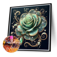 Load image into Gallery viewer, Green Rose 40*40CM(Canvas) Full Round Drill Diamond Painting
