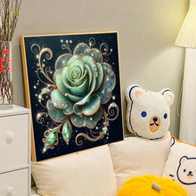 Load image into Gallery viewer, Green Rose 40*40CM(Canvas) Full Round Drill Diamond Painting

