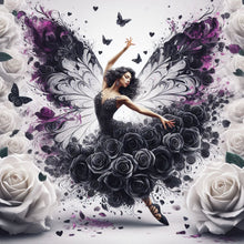 Load image into Gallery viewer, Black Rose Dancer 40*40CM(Canvas) Full Round Drill Diamond Painting
