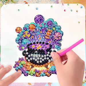 6Pcs Halloween Elements Print DIY Acrylic DIY Diamond Painting Magnets Kit