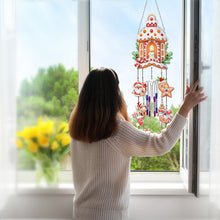 Load image into Gallery viewer, Double-Sided Diamond Painting Wind Chime Xmas Print for Christmas Wall Decor
