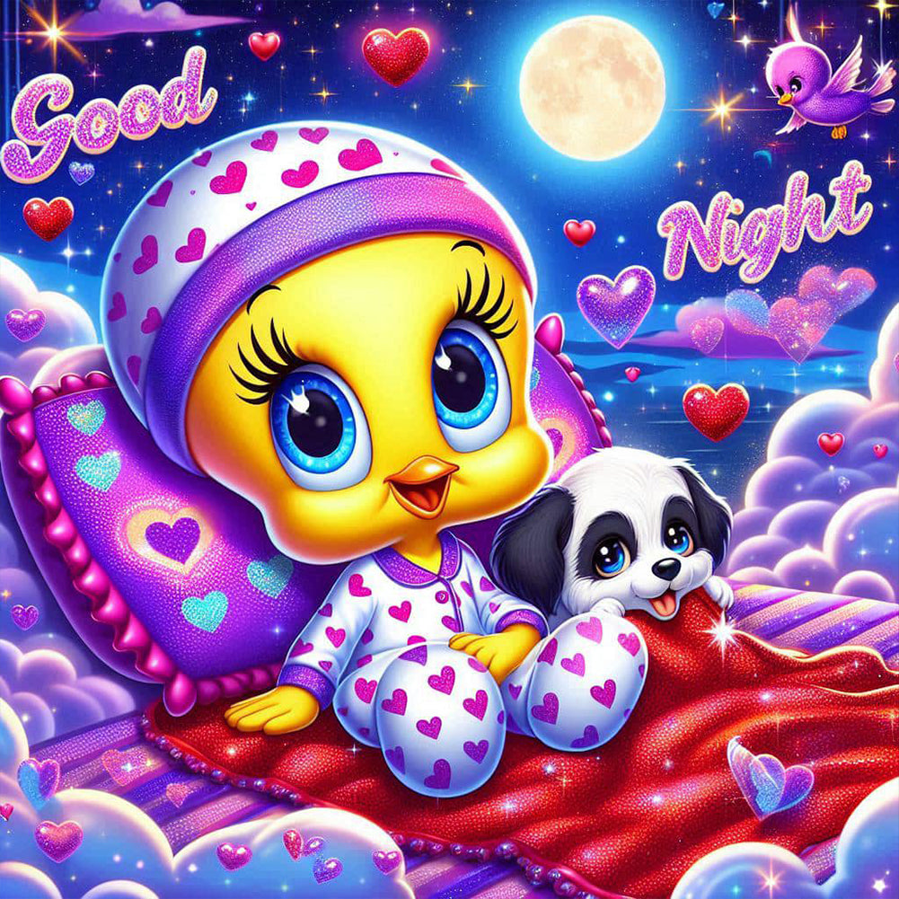 Tweety 40*40CM(Canvas) Full Round Drill Diamond Painting