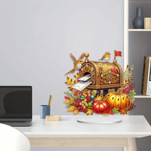 Load image into Gallery viewer, 2D Flat Print Autumn Mailbox DIY Table Top Diamond Painting Ornament Kits
