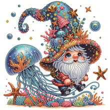 Load image into Gallery viewer, Starfish Gnome 30*30CM(Canvas) Partial Special Shaped Drill Diamond Painting
