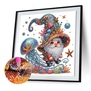 Starfish Gnome 30*30CM(Canvas) Partial Special Shaped Drill Diamond Painting