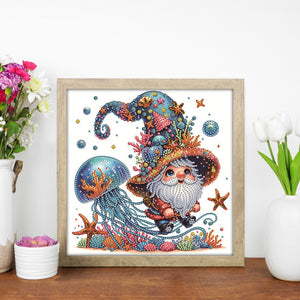 Starfish Gnome 30*30CM(Canvas) Partial Special Shaped Drill Diamond Painting