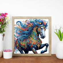 Load image into Gallery viewer, Colorful Mandala Horse 30*30CM(Canvas) Partial Special Shaped Drill Diamond Painting
