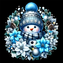 Load image into Gallery viewer, Christmas Snowman 30*30CM(Canvas) Full Round Drill Diamond Painting
