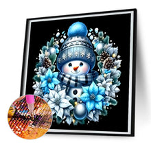 Load image into Gallery viewer, Christmas Snowman 30*30CM(Canvas) Full Round Drill Diamond Painting
