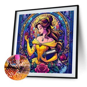Princess Belle 40*40CM(Canvas) Full Round Drill Diamond Painting
