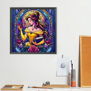 Princess Belle 40*40CM(Canvas) Full Round Drill Diamond Painting