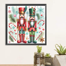 Load image into Gallery viewer, Nutcracker Christmas Candy 30*30CM(Canvas) Full Round Drill Diamond Painting
