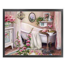 Load image into Gallery viewer, Huancan - Bathroom - 50*40CM 11CT 3 Stamped Cross Stitch
