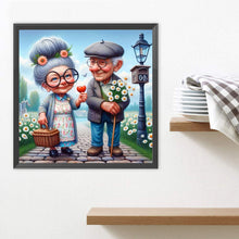 Load image into Gallery viewer, Old Couple 30*30CM(Picture) Full Square Drill Diamond Painting
