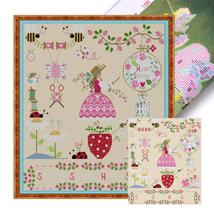 Joy Sunday - Loving Handicrafts - 46*51CM 14CT 2 Stamped Cross Stitch
