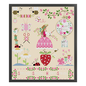 Joy Sunday - Loving Handicrafts - 46*51CM 14CT 2 Stamped Cross Stitch