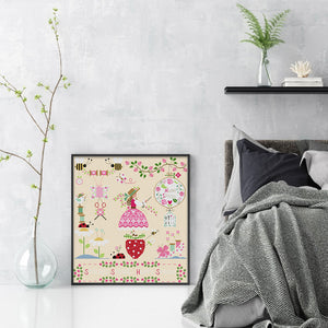 Joy Sunday - Loving Handicrafts - 46*51CM 14CT 2 Stamped Cross Stitch