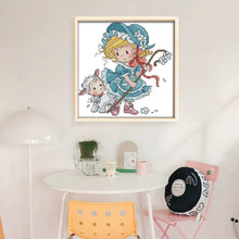 Load image into Gallery viewer, Joy Sunday - Shepherdess - 28*29CM 14CT 2 Stamped Cross Stitch
