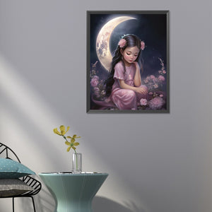 Fantasy Moon Girl 40*50CM(Canvas) Full Round Drill Diamond Painting