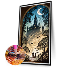 Load image into Gallery viewer, Line Street Scene 40*75CM(Canvas) Full Round Drill Diamond Painting
