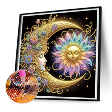 Load image into Gallery viewer, Flowers, Stars, And Moon 30*30CM(Canvas) Partial Special Shaped Drill Diamond Painting
