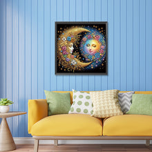 Load image into Gallery viewer, Flowers, Stars, And Moon 30*30CM(Canvas) Partial Special Shaped Drill Diamond Painting
