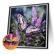 Load image into Gallery viewer, Lavender Butterflies 30*30CM(Canvas) Full Round Drill Diamond Painting

