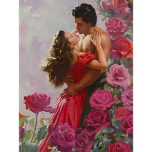 Load image into Gallery viewer, Roses Couple 30*40CM(Canvas) Full Round Drill Diamond Painting
