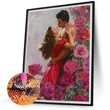 Load image into Gallery viewer, Roses Couple 30*40CM(Canvas) Full Round Drill Diamond Painting

