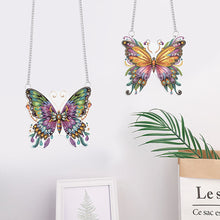 Load image into Gallery viewer, 2pcs Butterfly 2D Flat DIY Diamond Art Pendant Wall Decor for Home &amp; Windows
